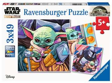 RAVENSBURGER 052417 - STAR WARS GROGU MOMENTS 3X49PC