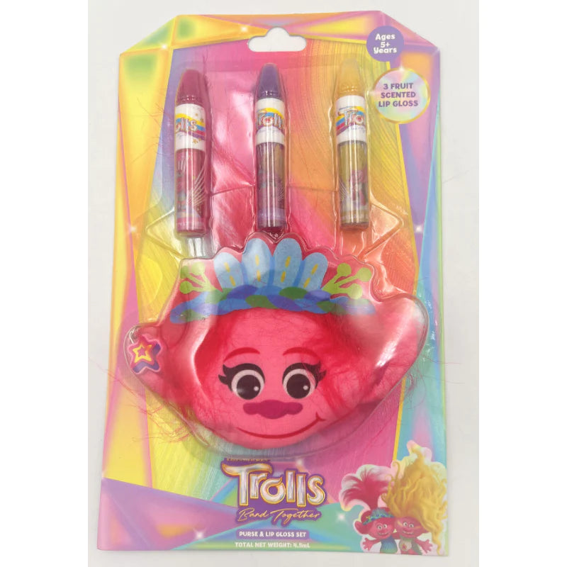 TROLLS LIPGLOSS + PURSE SET