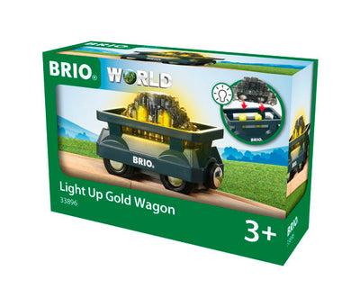 BRIO LIGHT UP GOLD WAGON