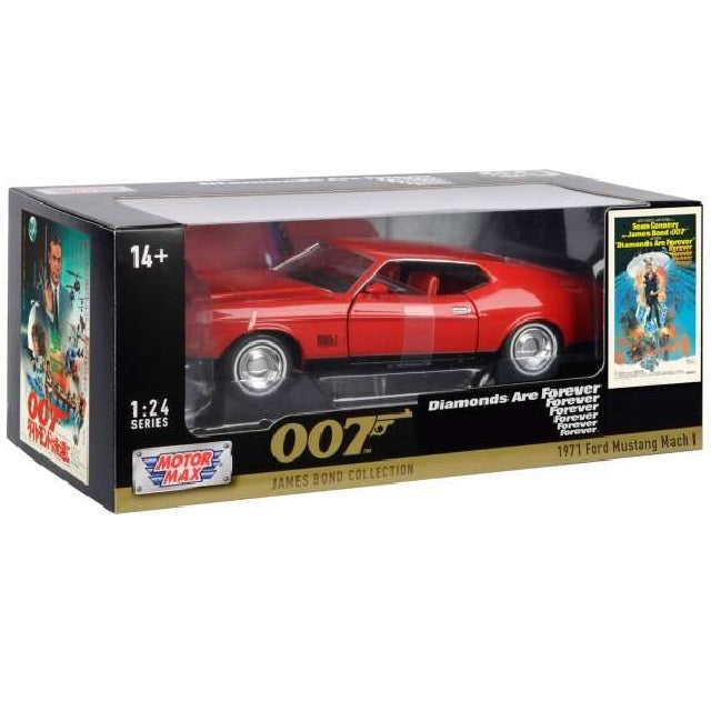 MOTORMAX 1:24 DIECAST MODEL - JAMES BOND 'DIAMONDS ARE FOREVER' (1971) - 1971 FORD MUSTANG MACH 1