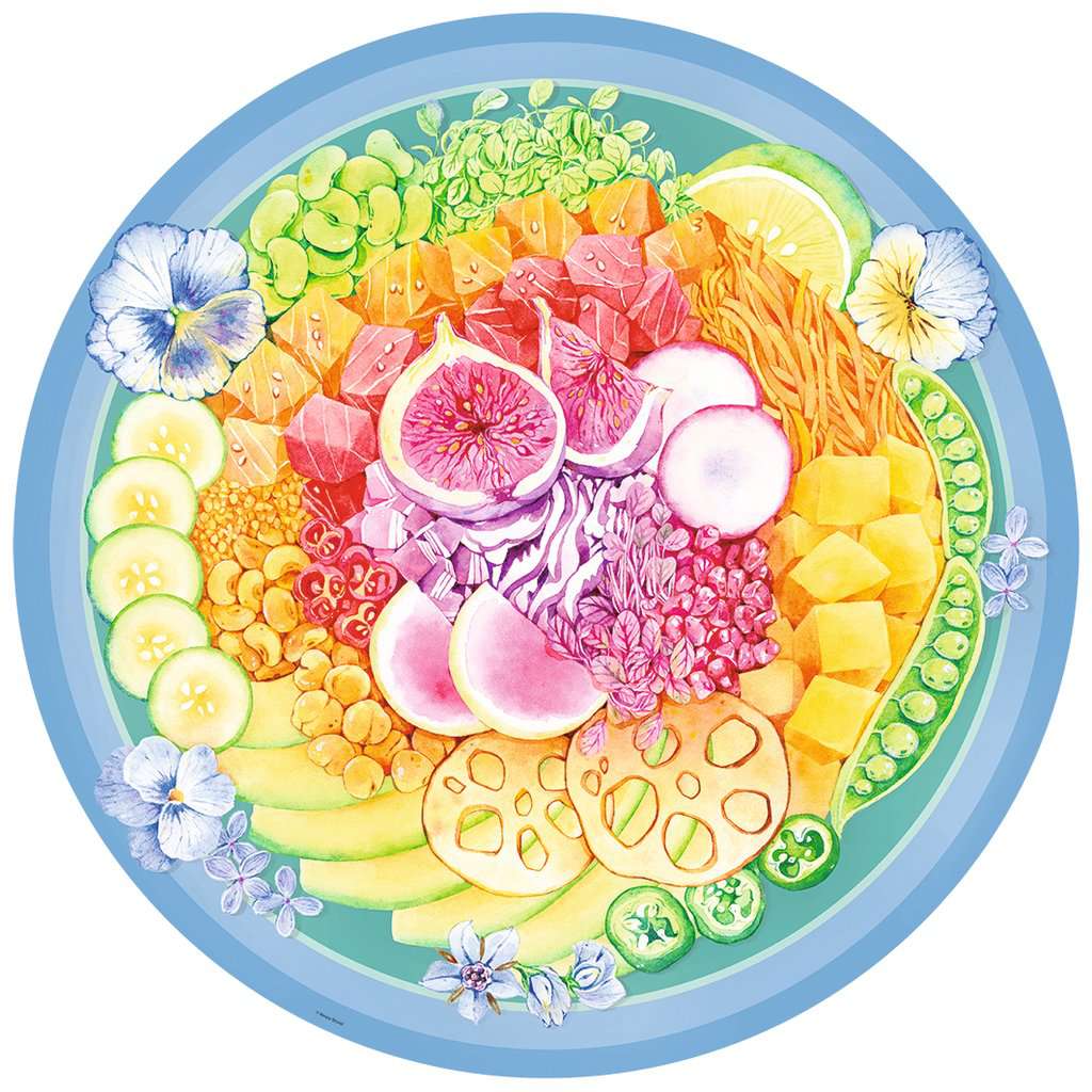 RAVENSBURGER CIRCLE OF COLORS - POKE BOWL 500 PIECE PUZZLE