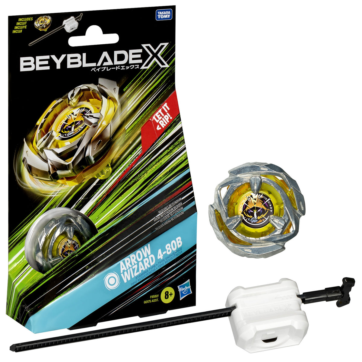 BEYBLADE X STARTER PACK ARROW WIZARD 4-80B