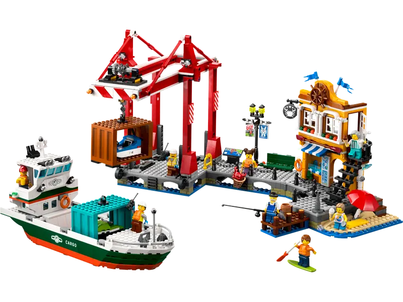 LEGO 60422 - SEASIDE HARBOR WITH CARGO SHIP