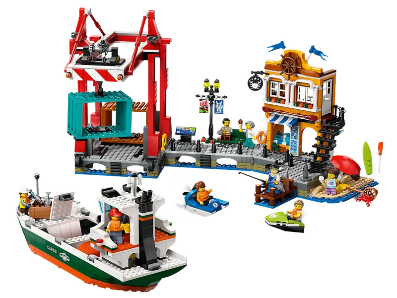 LEGO 60422 - SEASIDE HARBOR WITH CARGO SHIP