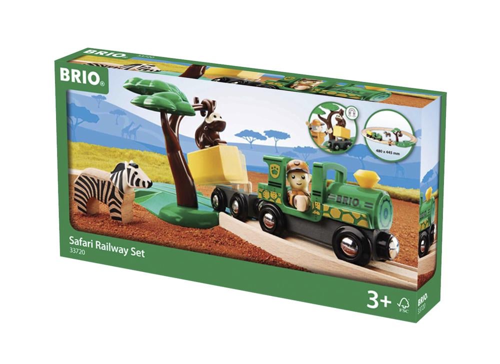 BRIO SET - SAFARI RAILWAY SET - 17 PIECES