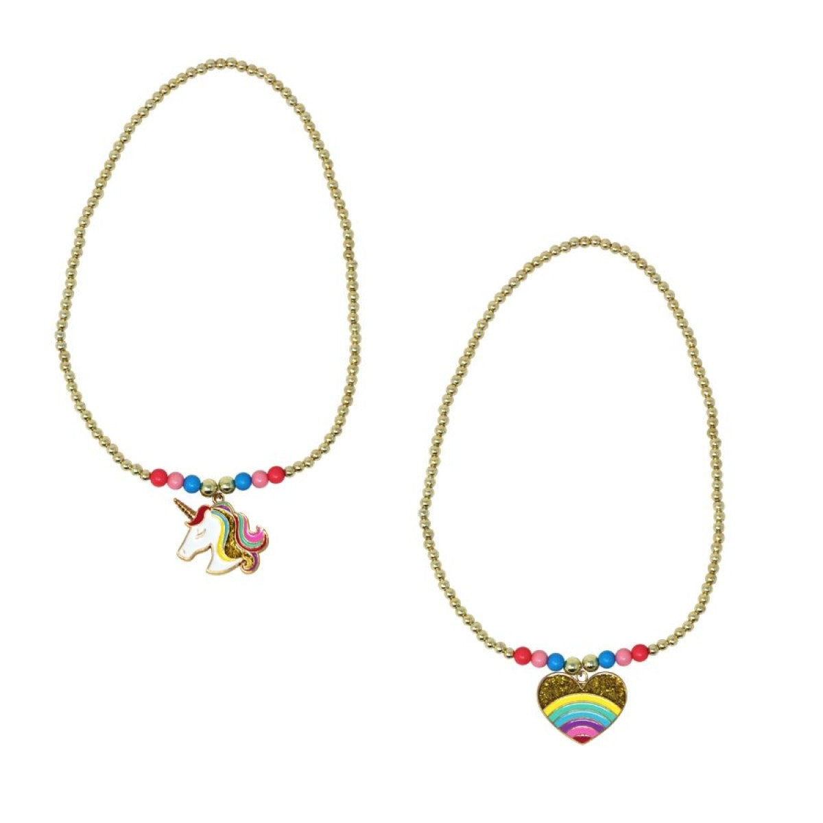 RAINBOWS & UNICORNS BEADED NECKLACE