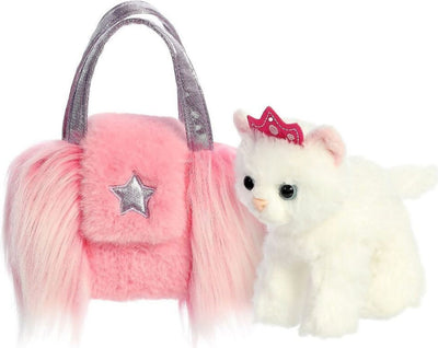 FANCY PALS CAT FRILL BAG PINK WITH STAR