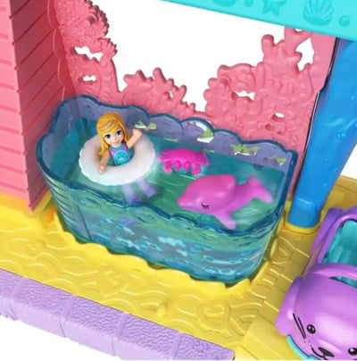 POLLY POCKET - STARRING SHANI - AQUARIUM PLAYSET WITH FIGURES