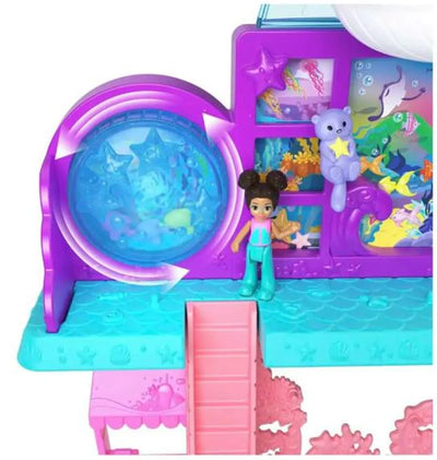 POLLY POCKET - STARRING SHANI - AQUARIUM PLAYSET WITH FIGURES