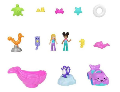 POLLY POCKET - STARRING SHANI - AQUARIUM PLAYSET WITH FIGURES