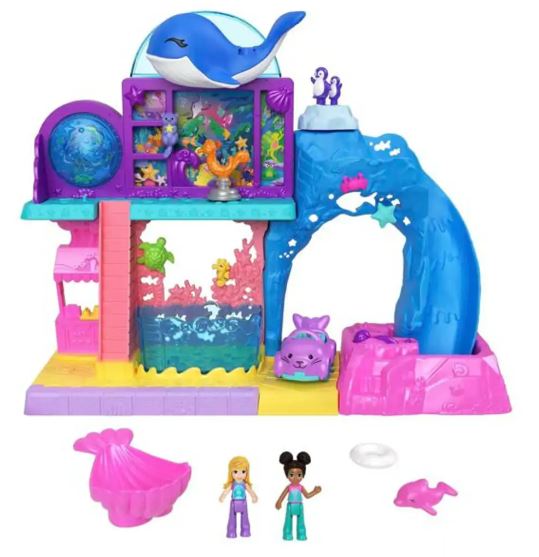 POLLY POCKET - STARRING SHANI - AQUARIUM PLAYSET WITH FIGURES