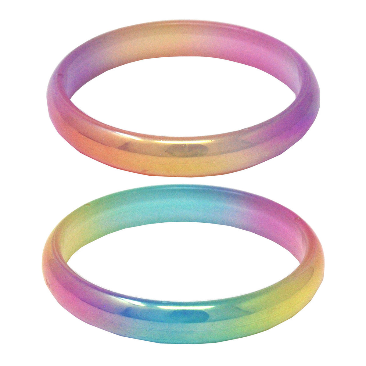 PINK POPPY PASTEL IRIDESCENT MULTI COLOURED BANGLE