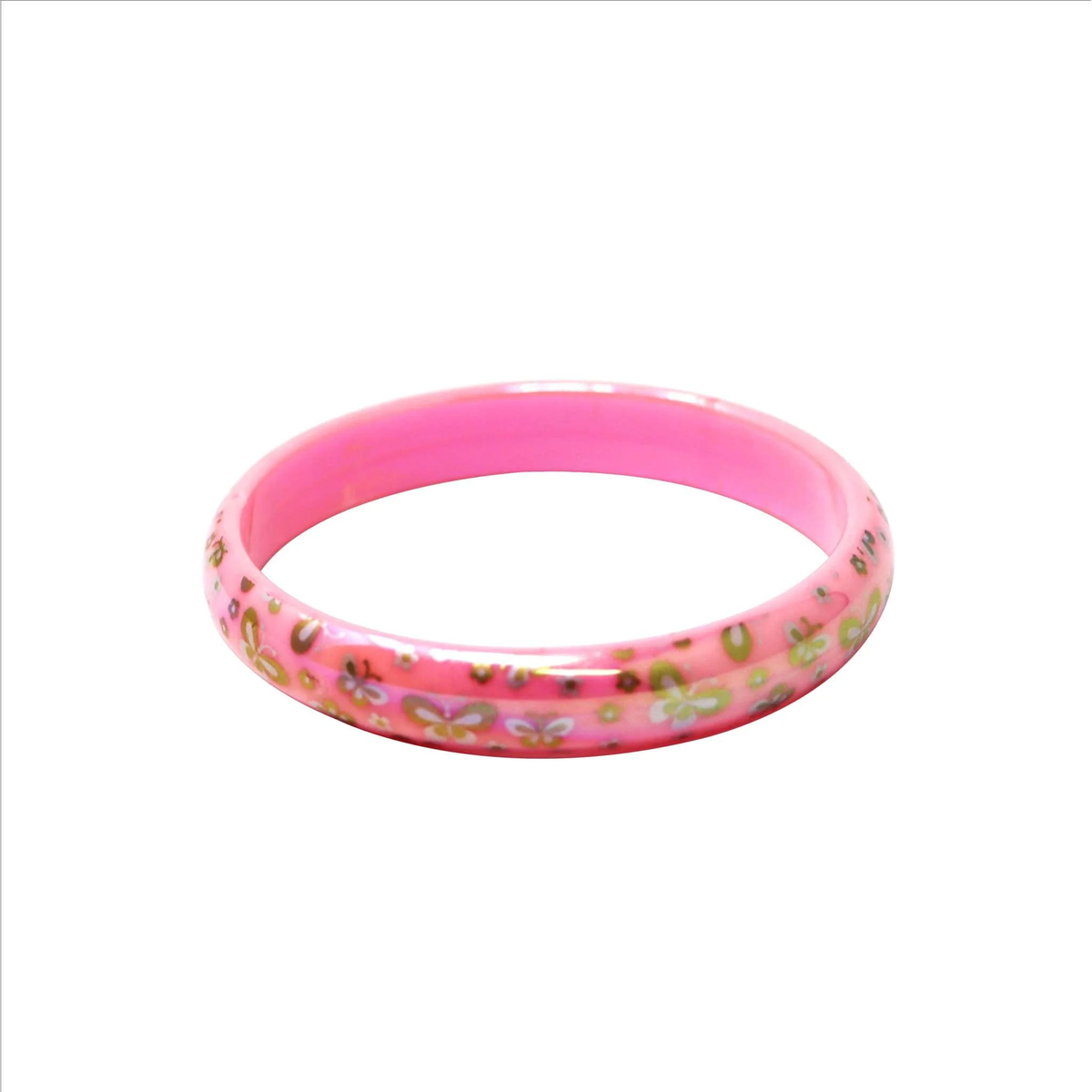 PINK POPPY BUTTERFLY SHIMMER BANGLE