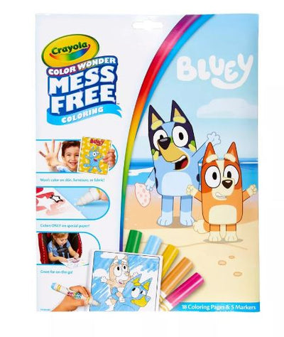 CRAYOLA COLOUR WONDER MESS FREE BLUEY