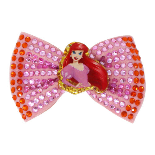 PINK POPPY - DISNEY PRINCESS ARIEL PINK SPARKLING RHINESTONE HAIR BOW