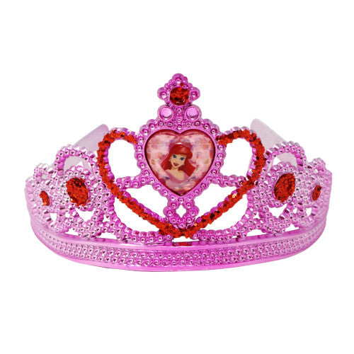 PINK POPPY - DISNEY PRINCESS ARIEL HEART GEMSTONE AND GLITTER CROWN