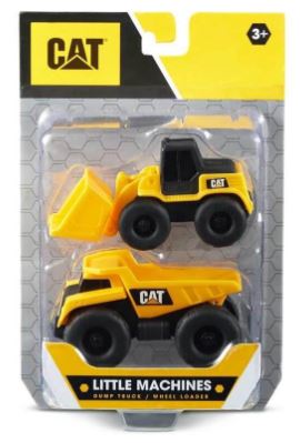 CAT CATERPILLAR LITTLE MACHINES 2 PACK - DUMP TRUCK AND WHEEL LOADER