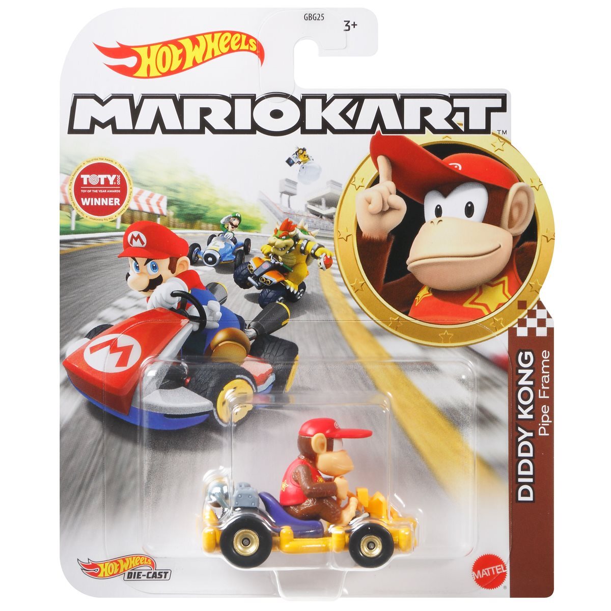 HOT WHEELS MARIO KART ASSORTED - DIDDY KONG