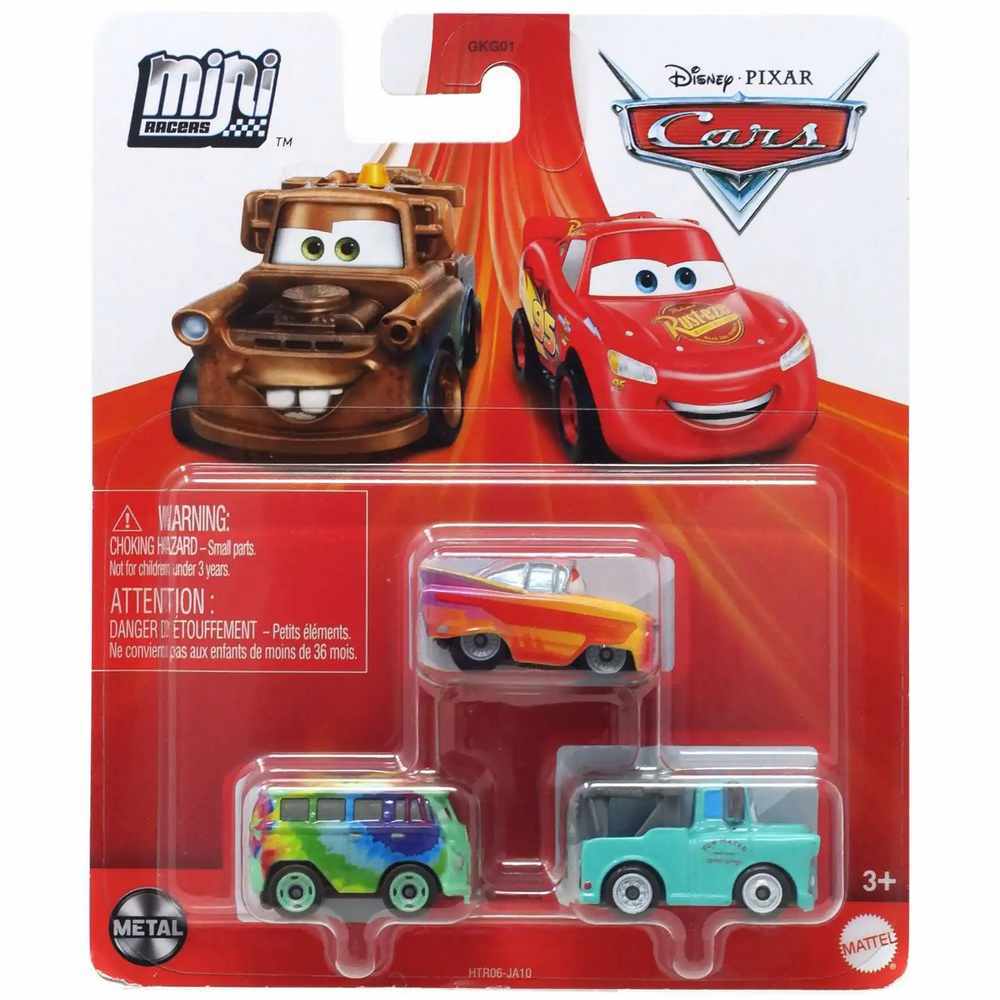 Disney / Pixar Cars On The Road Die Cast Metal Mini  3-Pack