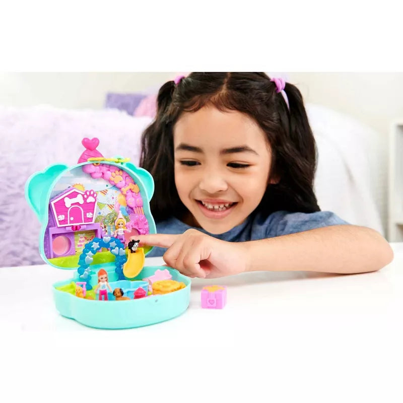 POLLY POCKET - COMPACT CASE - DOGGY BIRTHDAY BASH