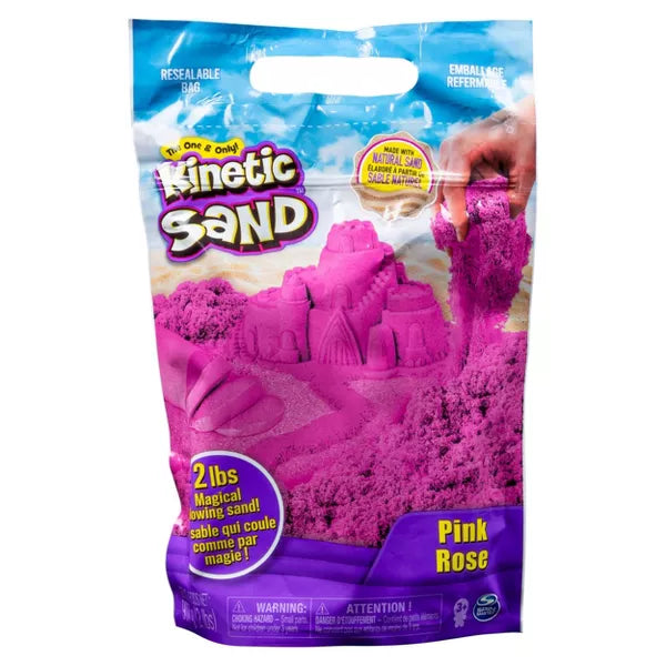 KINETIC SAND 2LB COLOUR BAG PINK/ROSE