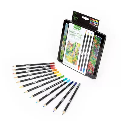 CRAYOLA SIGNATURE COLORED PENCILS 24