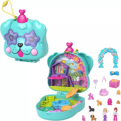 POLLY POCKET - COMPACT CASE - DOGGY BIRTHDAY BASH