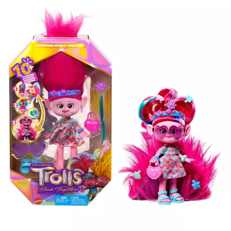 DREAMWORKS TROLLS BAND TOGETHER - HAIRSATIONAL REVEALS QUEEN POPPY