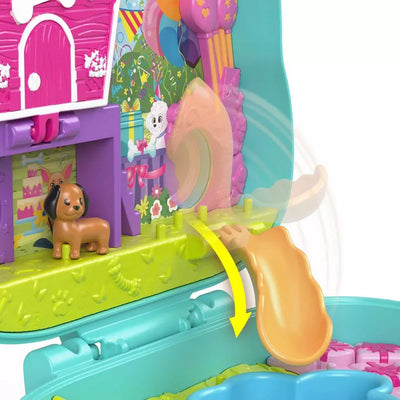 POLLY POCKET - COMPACT CASE - DOGGY BIRTHDAY BASH