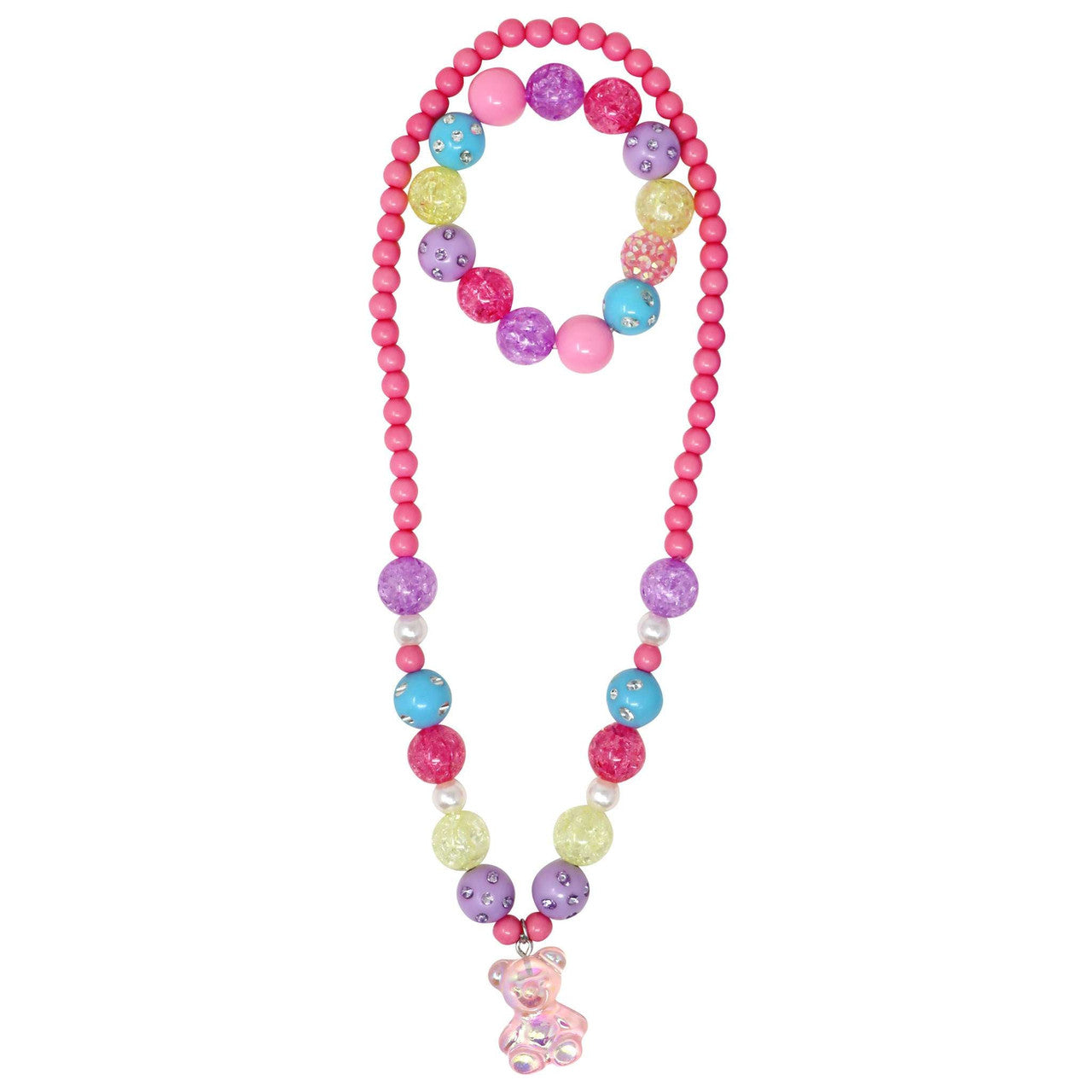 GUMMY BEAR NECKLACE AND BRACELET SET