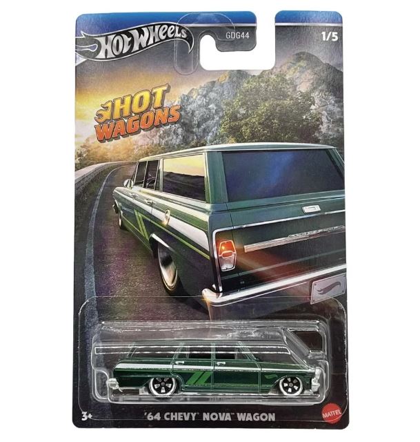 HOT WHEELS HOT WAGONS '64 CHEVY NOVA WAGON