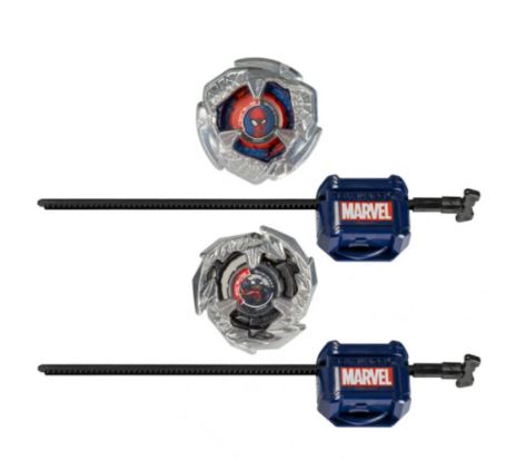 BEYBLADE X MARVEL COLLAB MULTIPACK - SPIDER-MAN 3-60F AND VENOM 3-80N