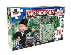 MINI PUZZLES HASBRO GAMING 50PC MONOPOLY