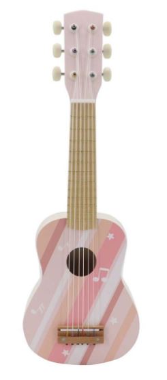 CALM AND BREEZY  WOODEN GUITAR TEA ROSE