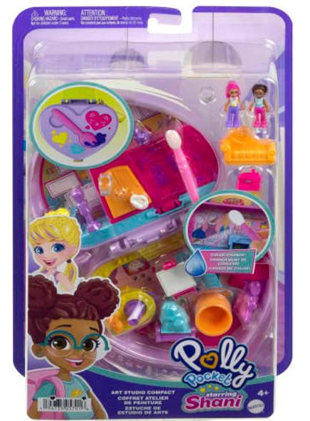 POLLY POCKET - COMPACT PLAYSET STARRING SHARNI -  ART STUDIO