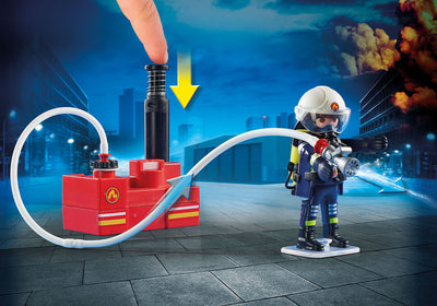 PLAYMOBIL CITY ACTION 9468 - FIREFIGHTERS WITH WATER PUMP