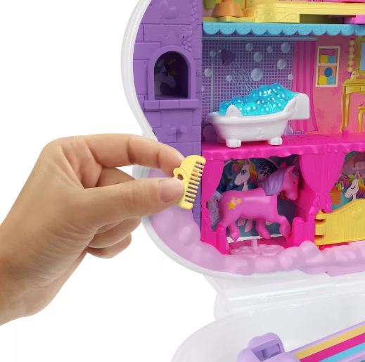 POLLY POCKET - RAINBOW UNICORN SALON