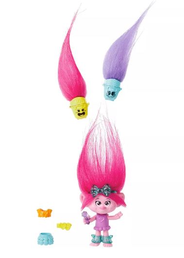 DREAMWORKS TROLLS BAND TOGETHER - TROLLS HAIR POPS QUEEN POPPY