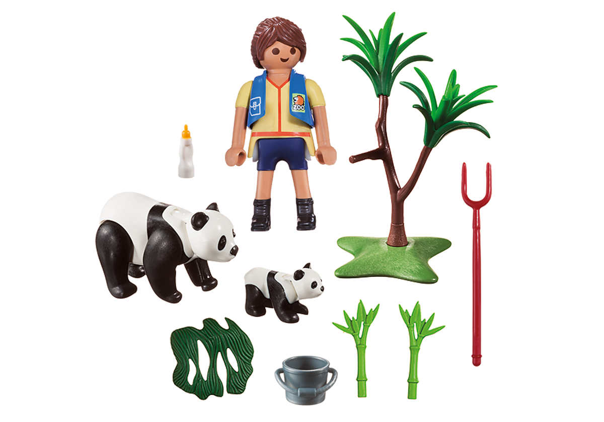 PLAYMOBIL PANDA CARETAKER CARRY CASE - 70105