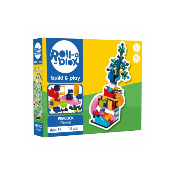 PETERKIN ROLL-A-BLOX PEACOCK PLAYSET 111PC