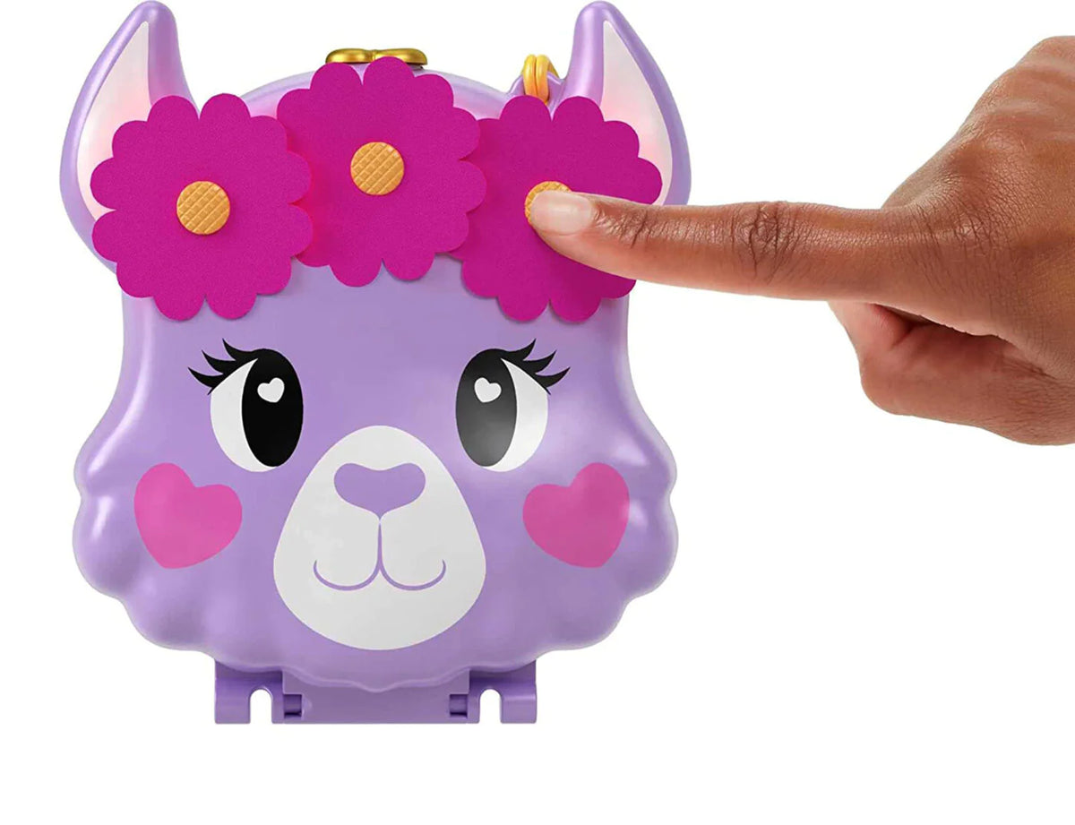 POLLY POCKET - CAMP ADVENTURE LLAMA COMPACT PLAYSET