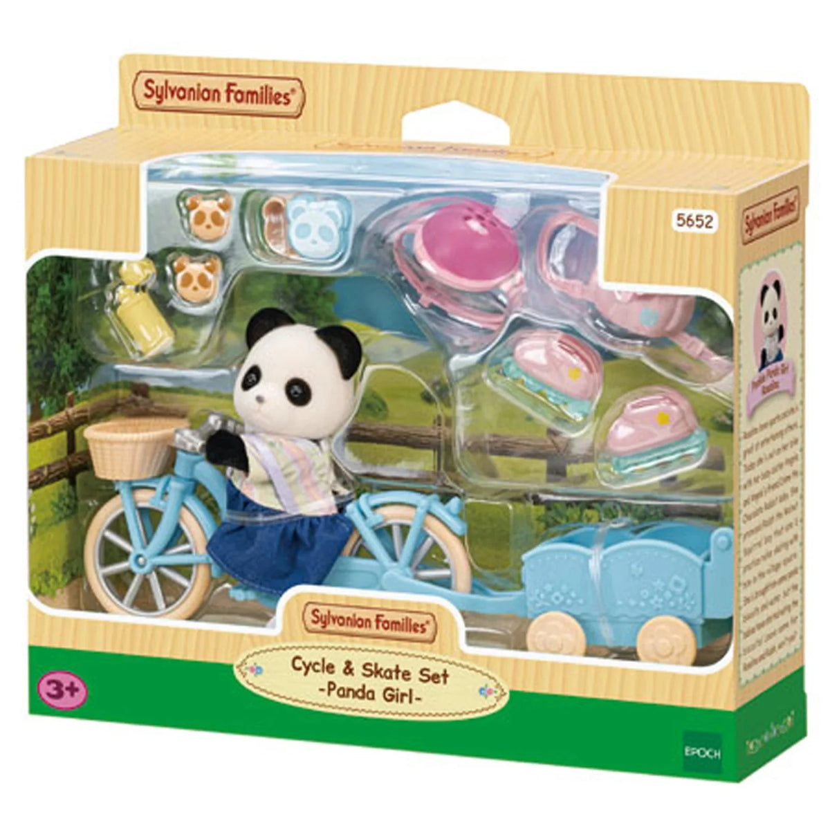 SYLVANIAN FAMILIES - CYCLE AND SKATE SET PANDA GIRL