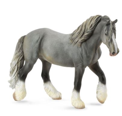 COLLECTA - SHIRE HORSE MARE GREY (XL)