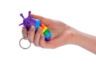 SENSORY SLUG KEYCHAIN