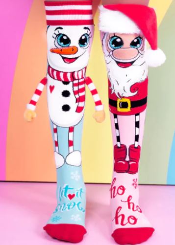 MADMIA SANTA AND SNOWMAN TODDLER SOCKS