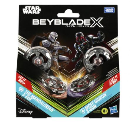 BEYBLADE X STAR WARS COLLAB MULTIPACK - THE MADALORIAN 3-60F AND MOFF GIDEON 3-80N