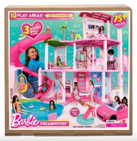 BARBIE DREAM HOUSE - POOL PARTY DOLL HOUSE 75 PIECES