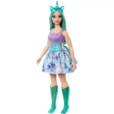 BARBIE UNICORN DOLL WITH BLUE AND PINK HAIR