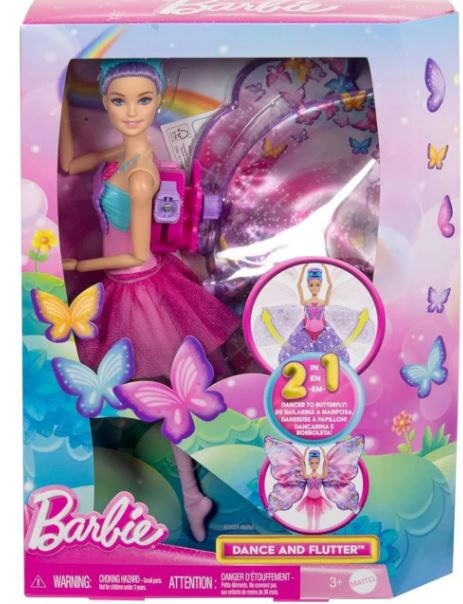 BARBIE DANCE AND FLUTTER DOLL