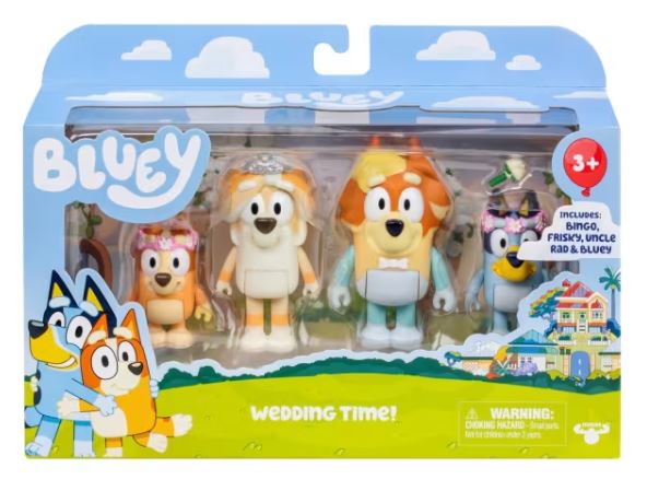 BLUEY AND FAMILY -WEDDING TIME FIGURE PACK